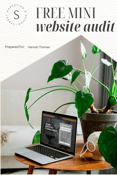 The cover of a free website audit from Sprout Marketing and Design