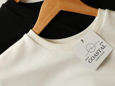 Custom logo with icon and business name for a small business brand