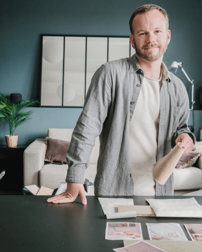 Project manager standing in the design studio
