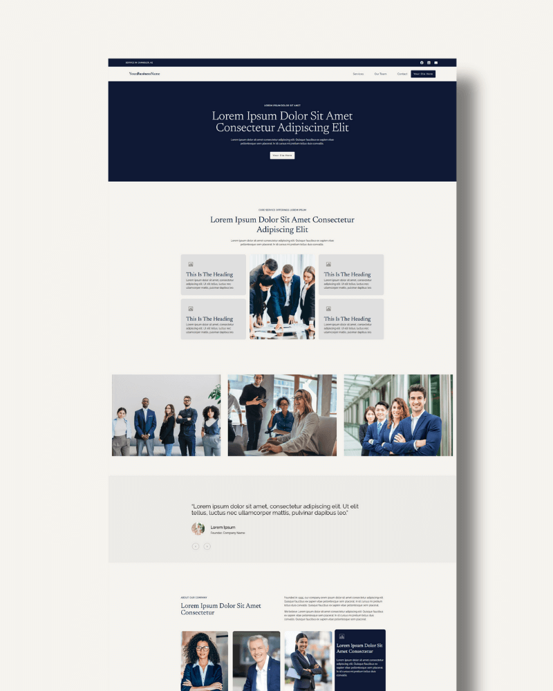consultant & tax firm website template demo