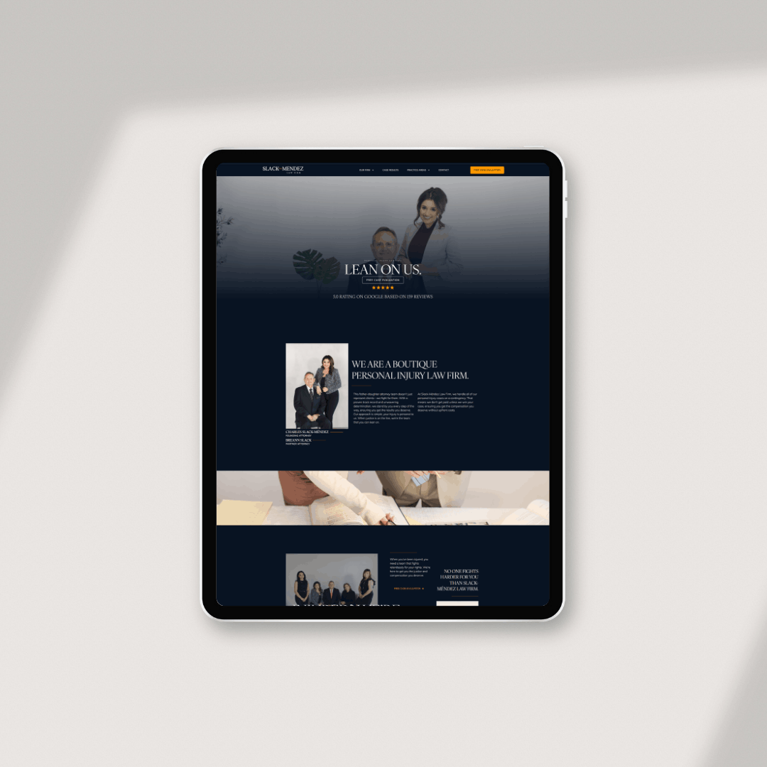 Slack-Méndez Law Firm homepage