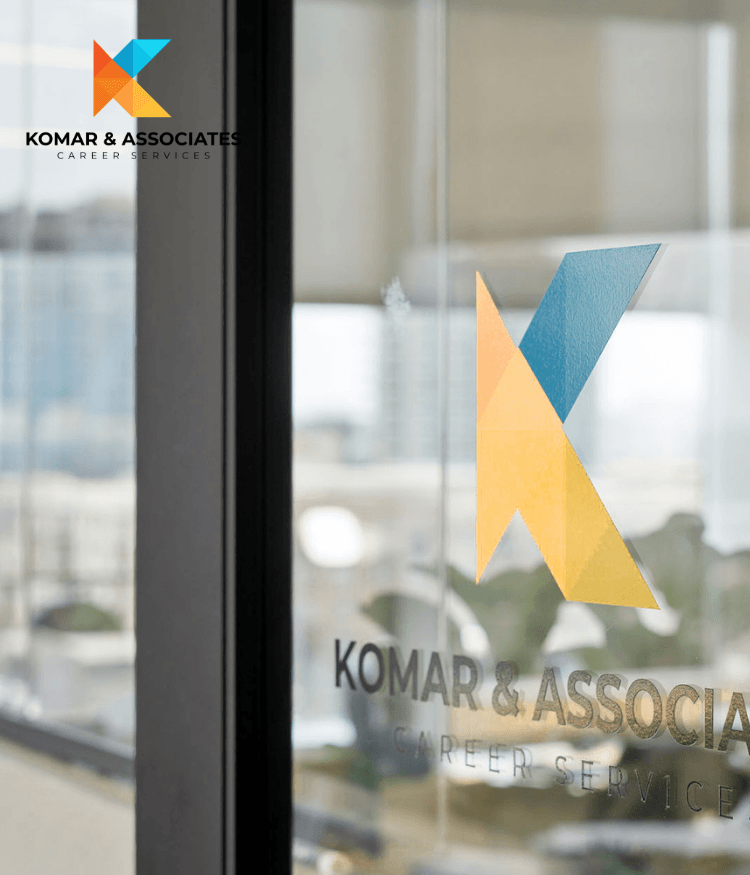Komar and Associates office front door