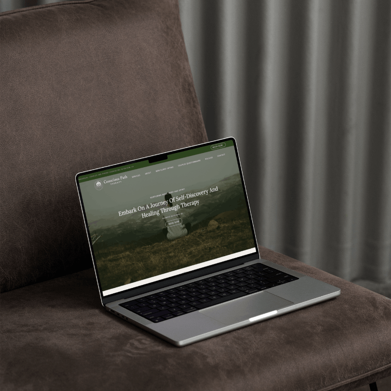 Conscious Path Therapy website design