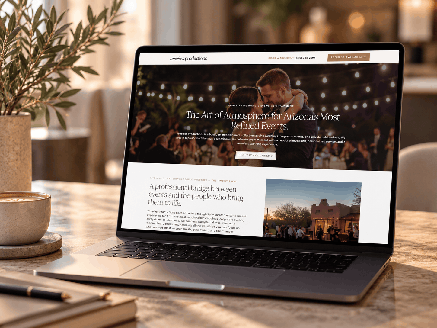 Done in a Day website on a laptop