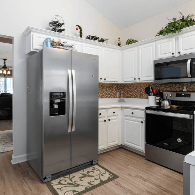 Kitchen appliance being installed