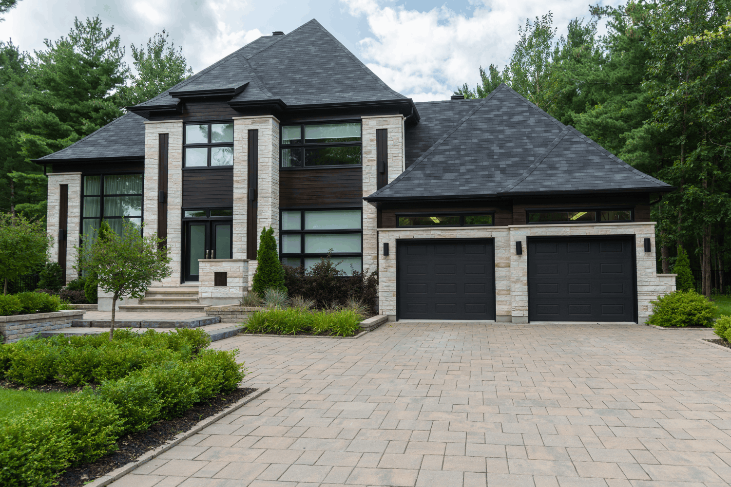 Front exterior of a Holloway custom home in Galena
