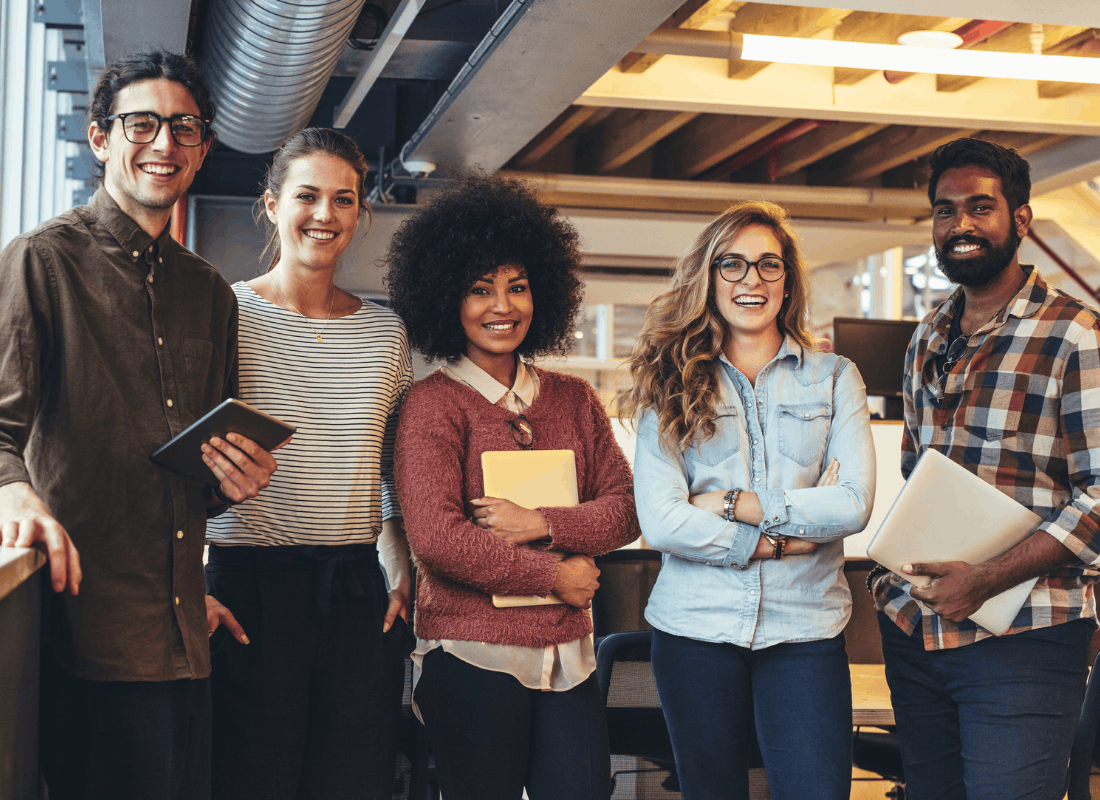 Small group of local insurance professionals
