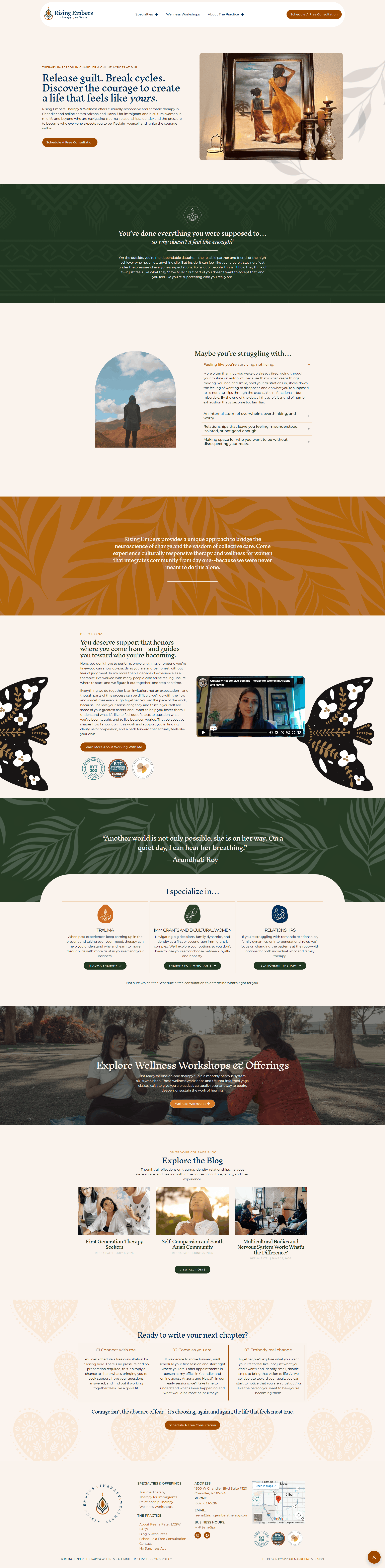 Full Rising Embers Therapy & Wellness homepage