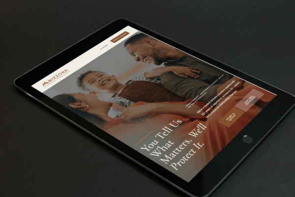 An insurance website features a strategic CTA, showcased on the blog post 'Maximizing Customer Response with Strategic CTAs'