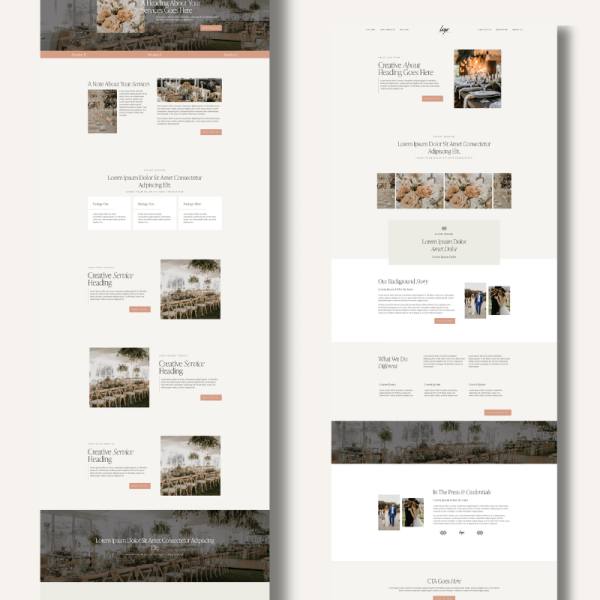 Wedding and event Planner Website Template for WordPress