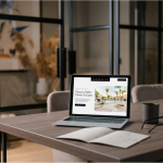 Web designer in Chandler showcasing a website for an Arizona company