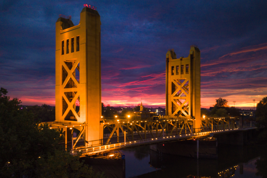 Sacramento skyline and Tower Bridge – Sacramento web design