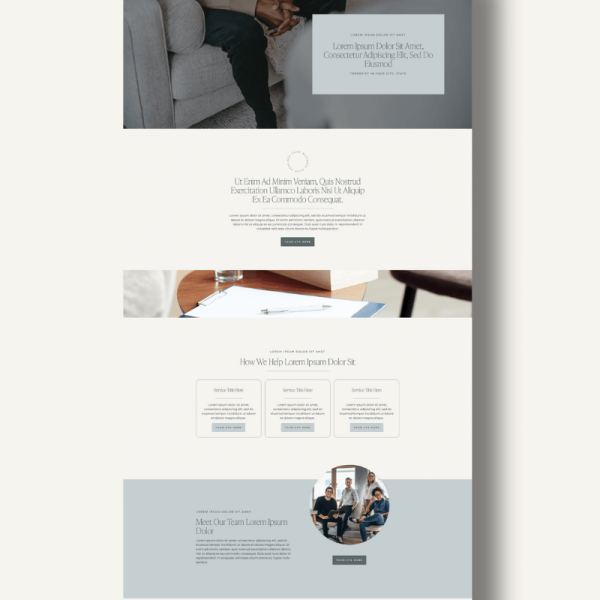 WordPress Website Template for Therapists